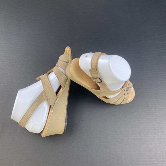 Women's La Plume Beige Leather Sandals - Size EU 39 / US 8.5 Pre Owned - Picture 7 of 16
